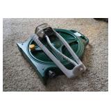 Hose Reel with Hose and Sprinkler