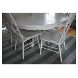White Dining Table with Chairs