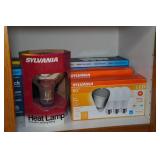 Assorted Light Bulbs - LED, Heat Lamp