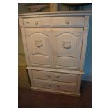 Wood Armoire with Drawers