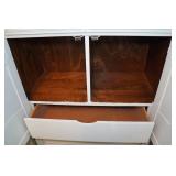 Wood Armoire with Drawers