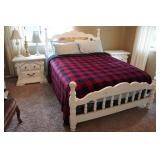 Bedroom Furniture Set - Armoire, Side Tables, Headboard, Dresser, Lamps