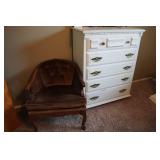 Bedroom Furniture Set - Armoire, Side Tables, Headboard, Dresser, Lamps