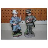 Brass Bear and Soldier Figurines