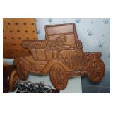 Car Collectibles - Wood Models, Menards Truck, Franklin Mint 1955 Crown Vic