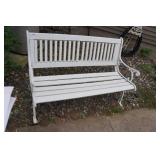 Cast Iron Frame Outdoor Bench