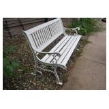Cast Iron Frame Outdoor Bench