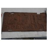 License Plates - 1938 South Dakota