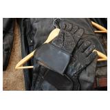 Leather Riding Gear - Pants, Gloves, Long Jacket