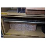 Metal Shelf with Contents - Sunflower Heater, Belt Sander, Sprinkler Parts