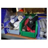 Shelf with Contents - Brake Calipers, Abrasive Discs, Small Parts