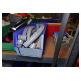 Shelf with Contents - Brake Calipers, Abrasive Discs, Small Parts
