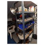 Shelf with Contents - Automotive Lights, Caps, Hitches