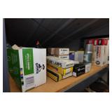 Shelf with Contents - Automotive Lights, Caps, Hitches