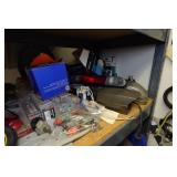 Shelf with Contents - Automotive Lights, Caps, Hitches