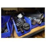 Shelf with Contents - Automotive Lights, Caps, Hitches