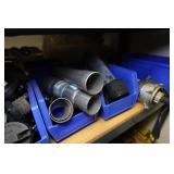 Shelf with Contents - Automotive Lights, Caps, Hitches