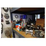 Shelf with Contents - Chain, Small Parts, Ditributors, Spark Plugs