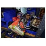 Shelf with Contents - Chain, Small Parts, Ditributors, Spark Plugs