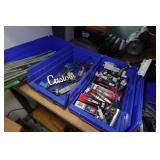 Shelf with Contents - Chain, Small Parts, Ditributors, Spark Plugs