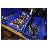 Shelf with Contents - Chain, Small Parts, Ditributors, Spark Plugs