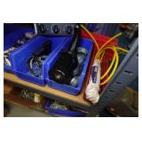 Shelf with Contents - Chain, Small Parts, Ditributors, Spark Plugs