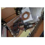 Shelf with Contents - Wire, Fuel Pumps, Small Parts, Brake Rotors