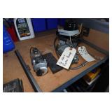 Shelf with Contents - Wire, Fuel Pumps, Small Parts, Brake Rotors