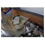 Shelf with Contents - Wire, Fuel Pumps, Small Parts, Brake Rotors