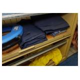 Metal Shelf and Parts - Shocks, Belts, Fish Tape, Snap-On Driver