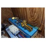 Contents of Cabinet - Switches, Harris Torches, 3M Buffing Pads