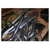 Assorted Harley Parts, Handlebars, Pipes