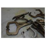 Assorted Vise Grips and Clamps