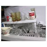 Large collection of vintage glasswa...