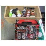 Vintage Wood crate with New Grillin...