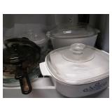 Vintage Corningware dishes, glass C...