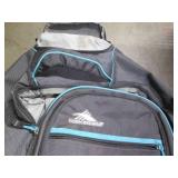 High Sierra backpack with wheels an...
