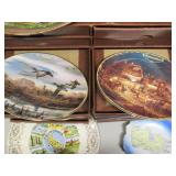 12pc Monthly plate set, vintage woo...