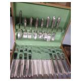Assortment of plated flatware with ...