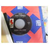 Vintage 45 vinyl Records, music cas...