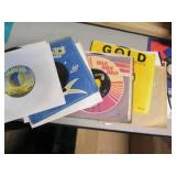 Vintage 45 vinyl Records, music cas...
