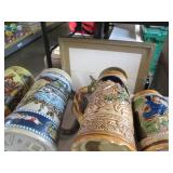 Vintage German and Miller steins...