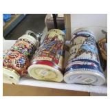Vintage German and Miller steins...