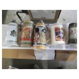 Vintage Anhauser Bush steins....