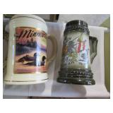 Vintage Anhauser Bush steins....