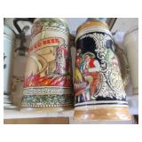 Vintage Anhauser Bush steins....