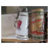 Vintage Anhauser Bush steins....