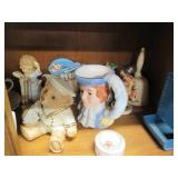 Vintage figurines, mugs and other f...