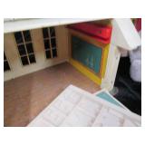 Vintage Fisher Price school house a...