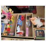 Wide variety of vintage toys and ga...